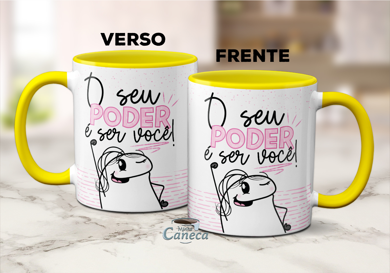 Caneca Flork Mulher Poderosa O Seu Poder É Ser Você Presente - Minha Caneca