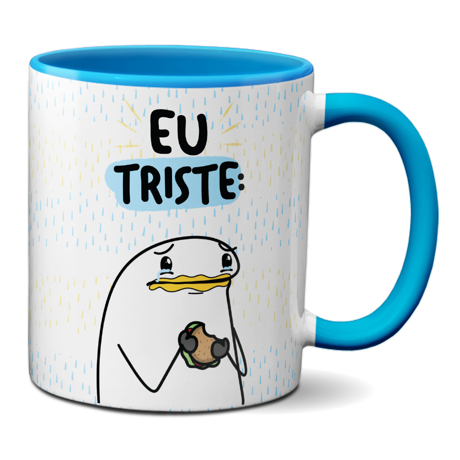 Caneca Flork Meme Divertida Pessoas Tristes