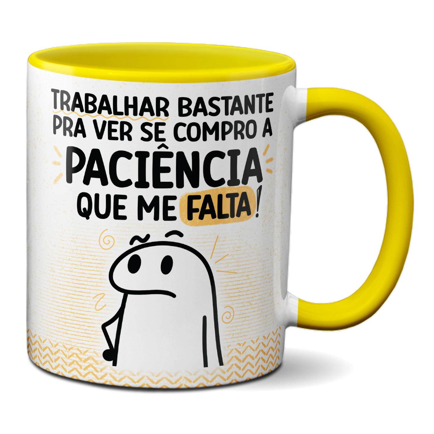 Caneca Falta Paciência - GO On Personalizados