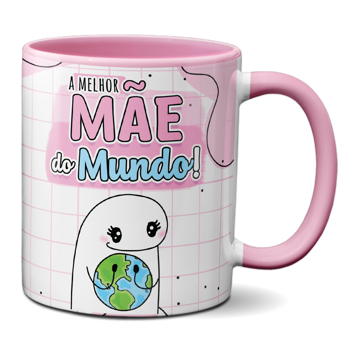 Caneca Flork Boneco Palito Para a Melhor Mãe do Mundo!Cod369