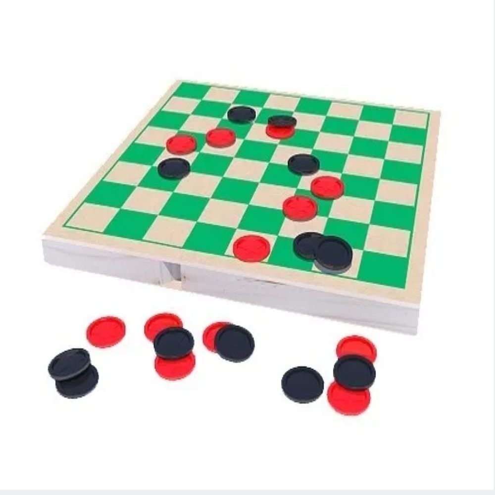 Jogo De Damas E Ludo Jogo De Tabuleiro Em Mdf Junges 2 Em 1