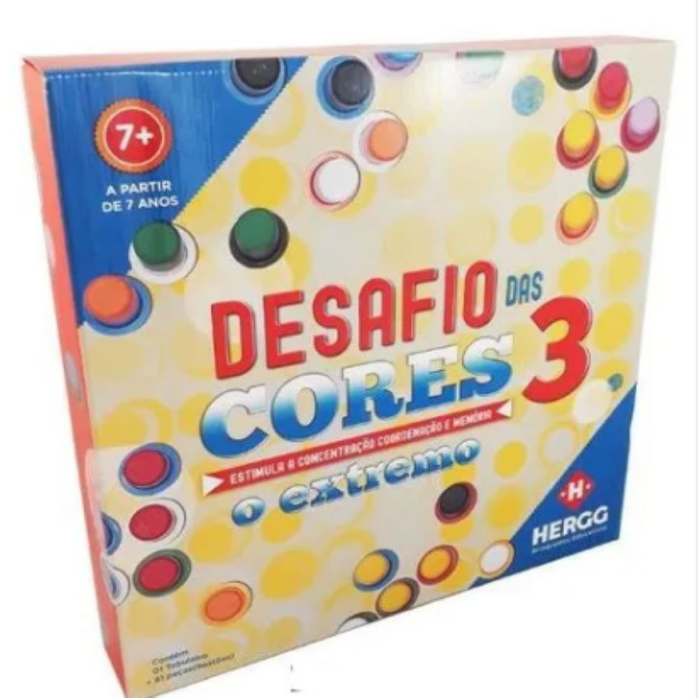 Desafio das Cores 61 Peças - Hergg - Jogo Educativo - Jogos Educativos -  Magazine Luiza