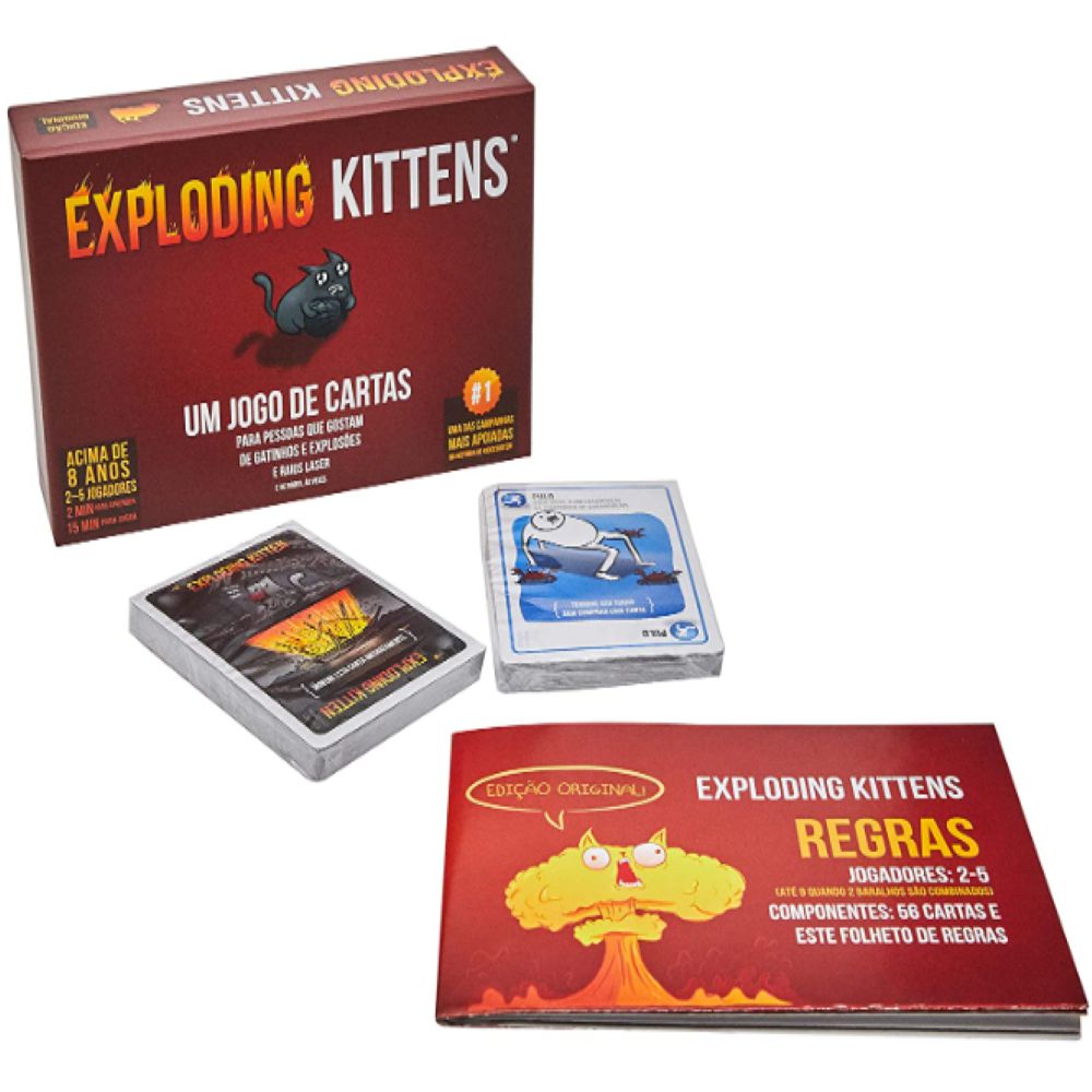 Exploding Kittens, Galápagos Jogos : : Brinquedos e Jogos