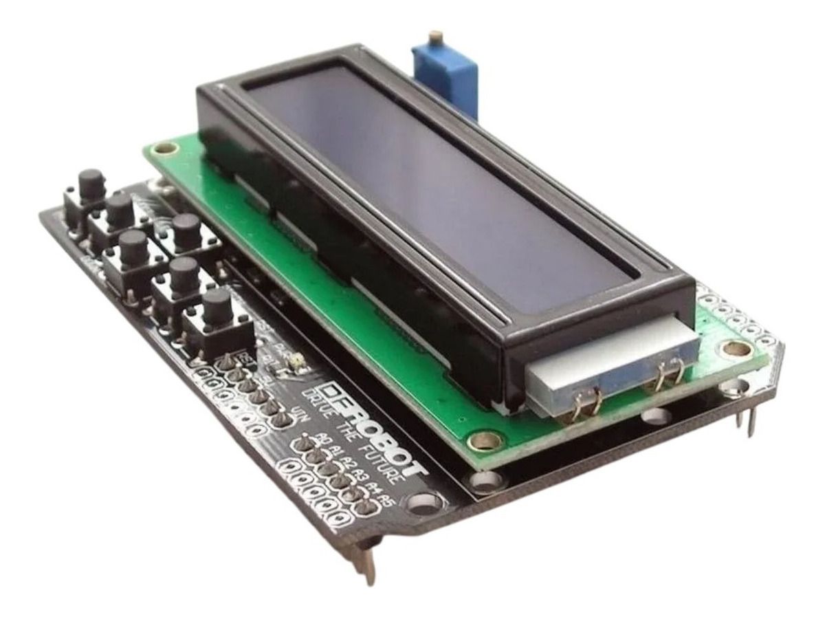 Display Lcd Keypad Shield 1602 16X2 Com Botoes Para Arduino - Keypad ...