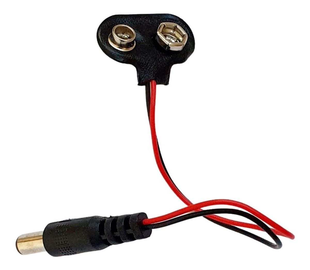 20 Conectores Clip Para Batería 9V Con Cable De 15 Cm, Tipo I, Para LED, Arduino Y Proyectos DIY
