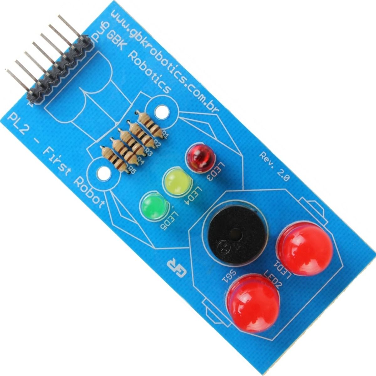 Módulo First Robot Robô Gbk Led Interação Para Arduino Pl2 - Smartcomp ...