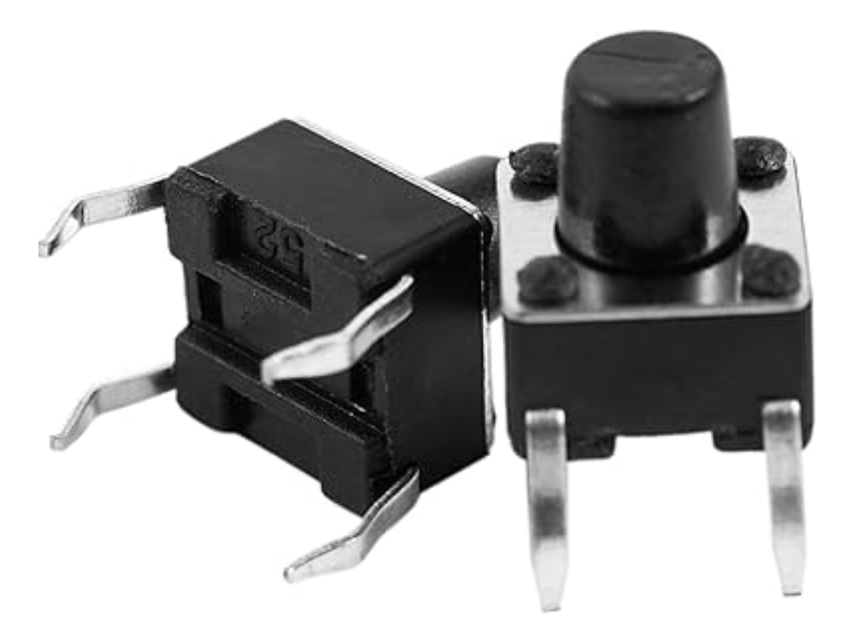 Chave Tactil Push Button 6x6x7mm 4 Terminais Kit 10 Peças - Smartcomp ...