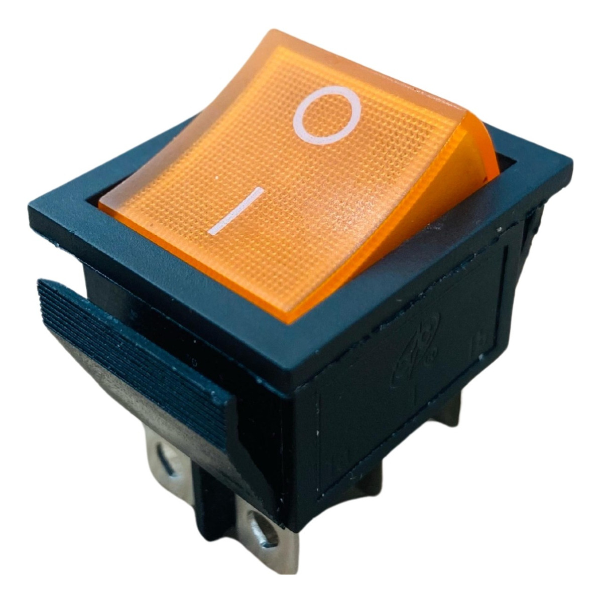 Interruptor Gangorra KCD4 6 Terminais Laranja Com LED 20A - Smartcomp ...