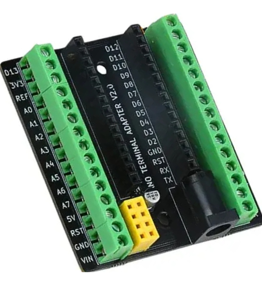 Módulo Adaptador para Arduino Nano com Bornes KRE e Alimentação P4 ...