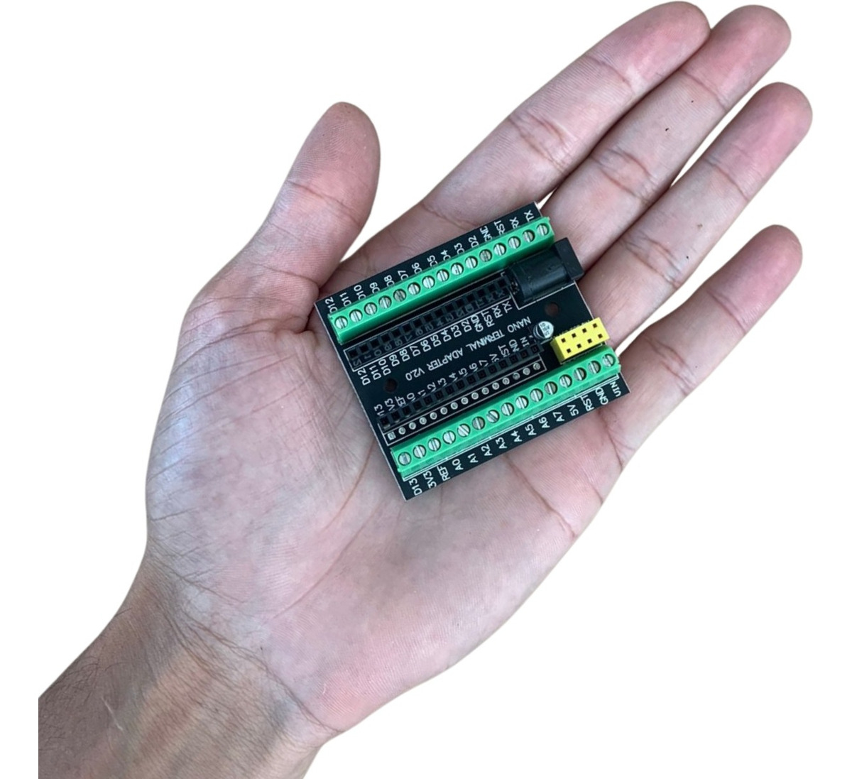 Módulo Adaptador para Arduino Nano com Bornes KRE e Alimentação P4 ...