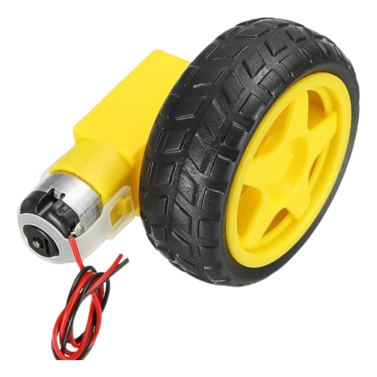 Motor Roda Arduino Motor DC 3-6V com Caixa de Redução e Roda 68mm para Arduino - Smartcomp ...