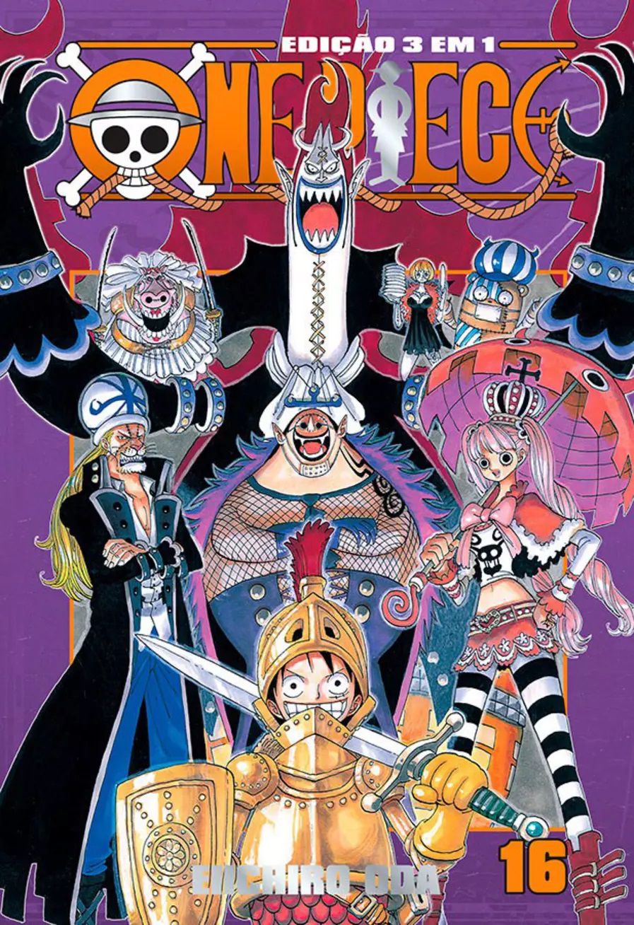 One Piece 3 em 1 Vol. 1, de Eiichiro Oda. Editora Panini, capa