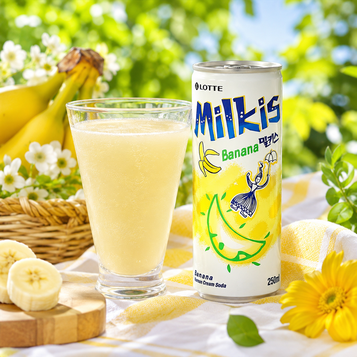 Bebida Gaseificada Milkis Sabor Banana 250ml - Lojas Kaito — O