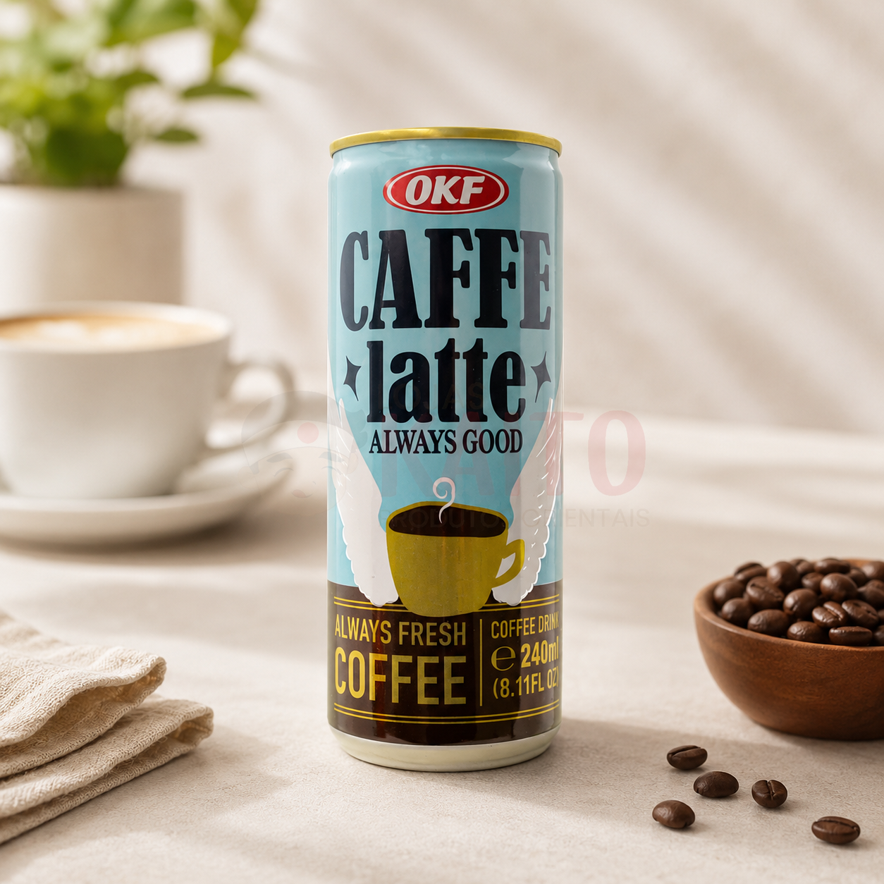 その他 Latte Cafe Latte Coreano Importado Lata 240ml OKF - Lojas Kaito — O