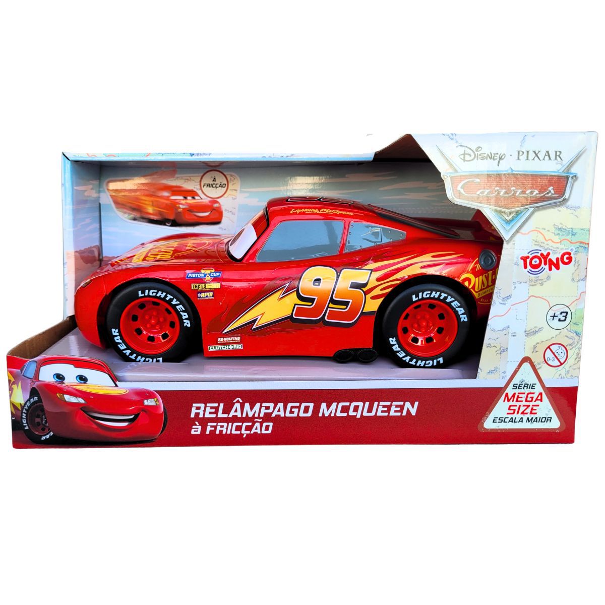 Carro Relâmpago Mcqueen Grande 28cm De Fricção Carros Disney - Nikity ...