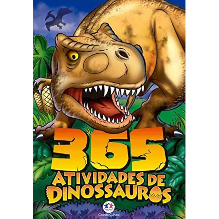 Livro - Dinossauros Livro 365 Atividades e Desenhos para Colorir