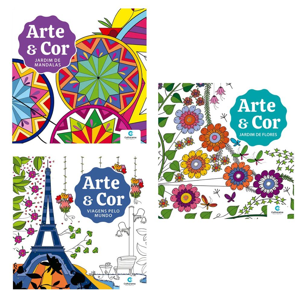 Kit Arteterapia - Mandalas para colorir - 4 livros