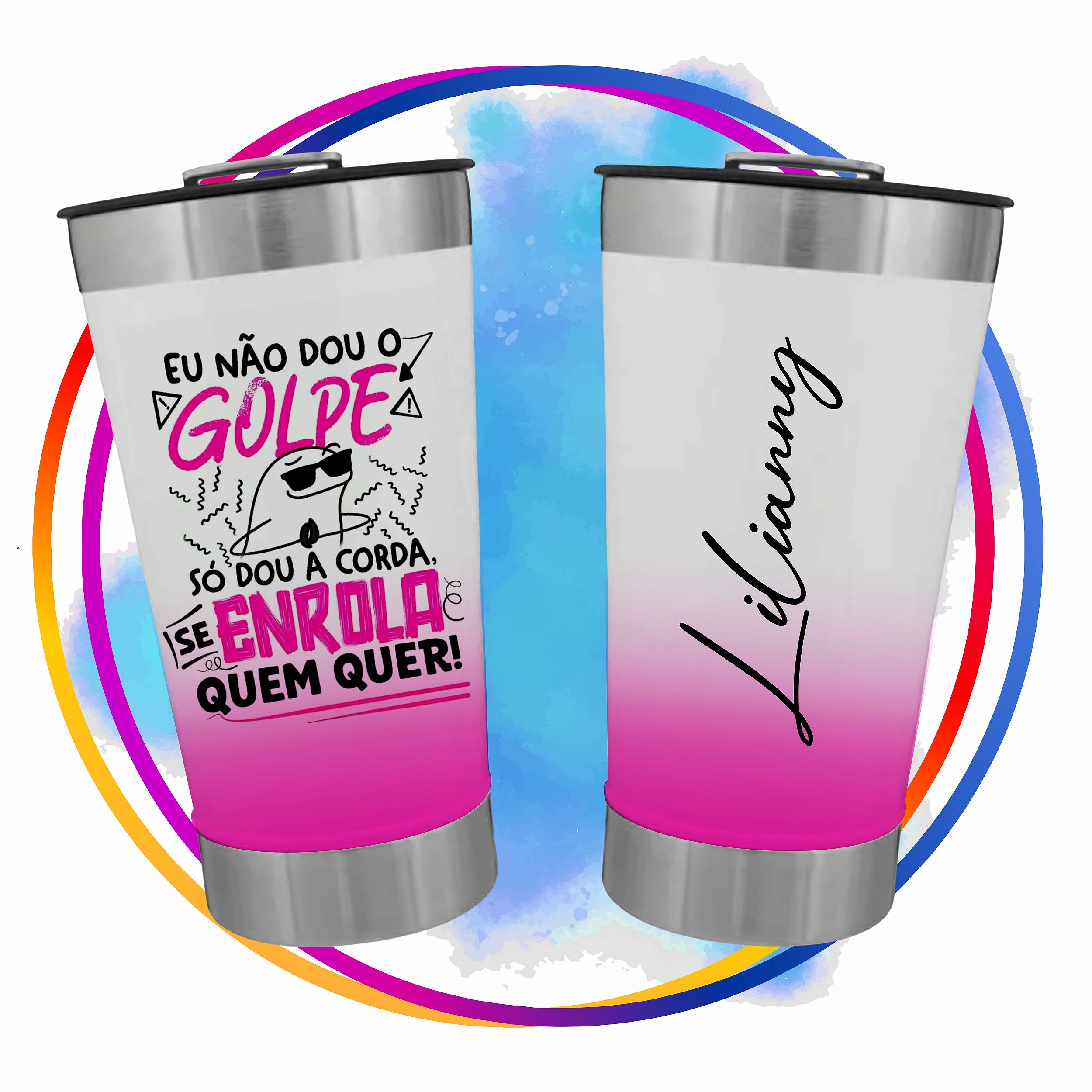 Copo Termico Parede Dupla 502ml - Bicolor ou Degradê Personalizado - Total  Copos Brindes