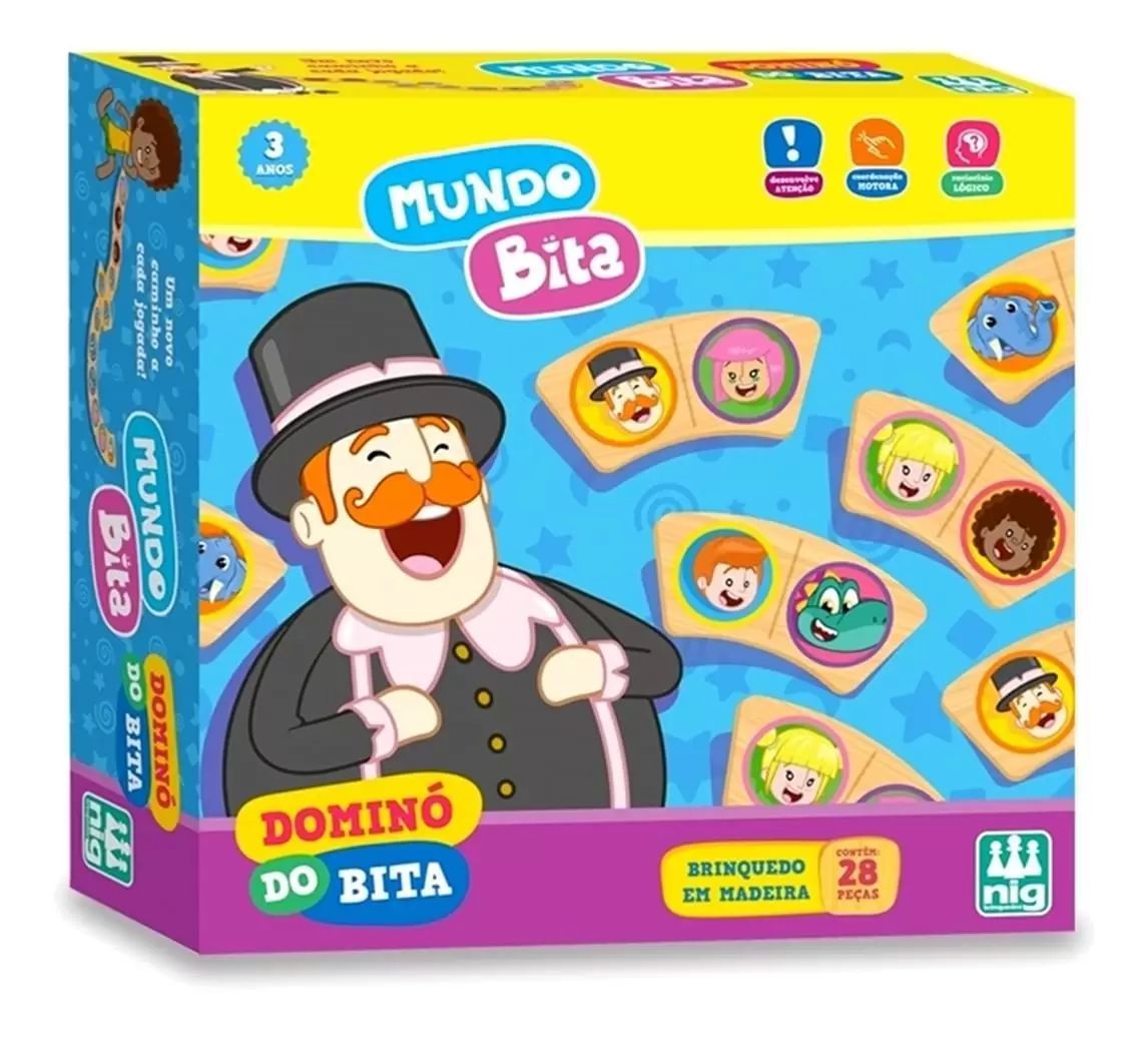 Jogo Mundo Bita Já Achei Com 48 Peças - Nig Brinquedos