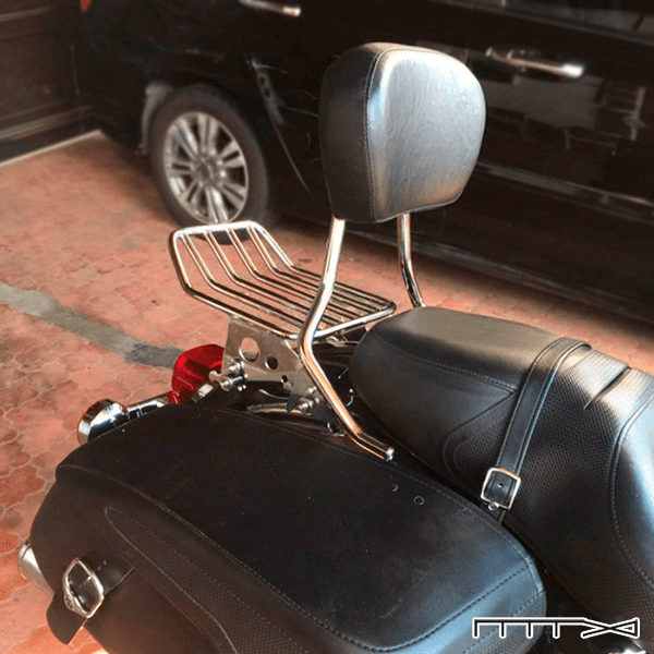 Kit Sissy Bar Wings Destacável Mod. King Low Confort c/ Bagageiro 16