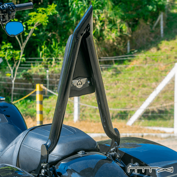 Kit Sissy Bar Wings Destacável Mod. Diablo Brutale 20 Pol. DB01