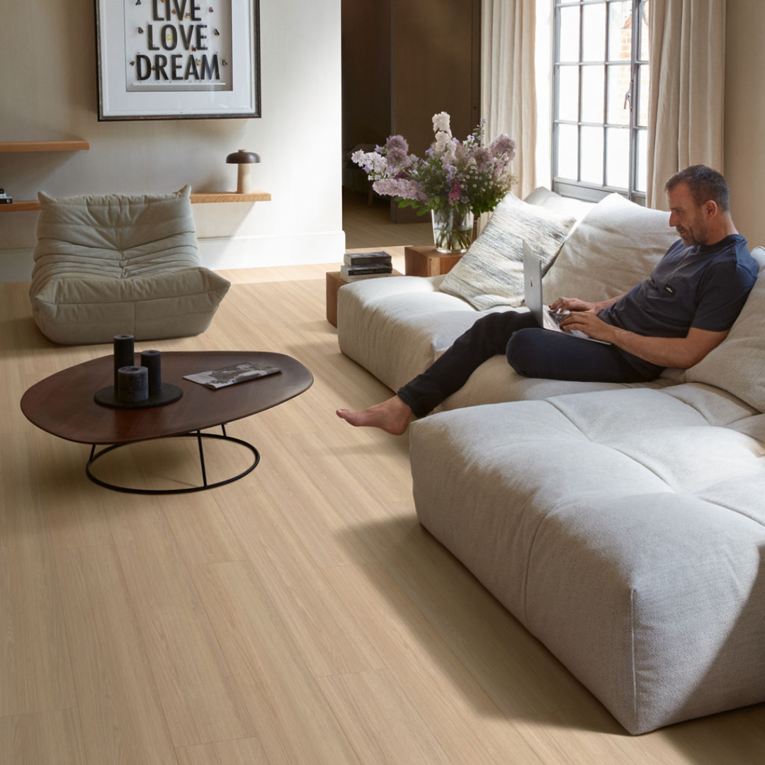 LUHMI ONESTEP & SUPER FINISH セット PISO LAMINADO QUICK STEP SMART CARVALHO VANILLA QSSM2676 - 2,51M2