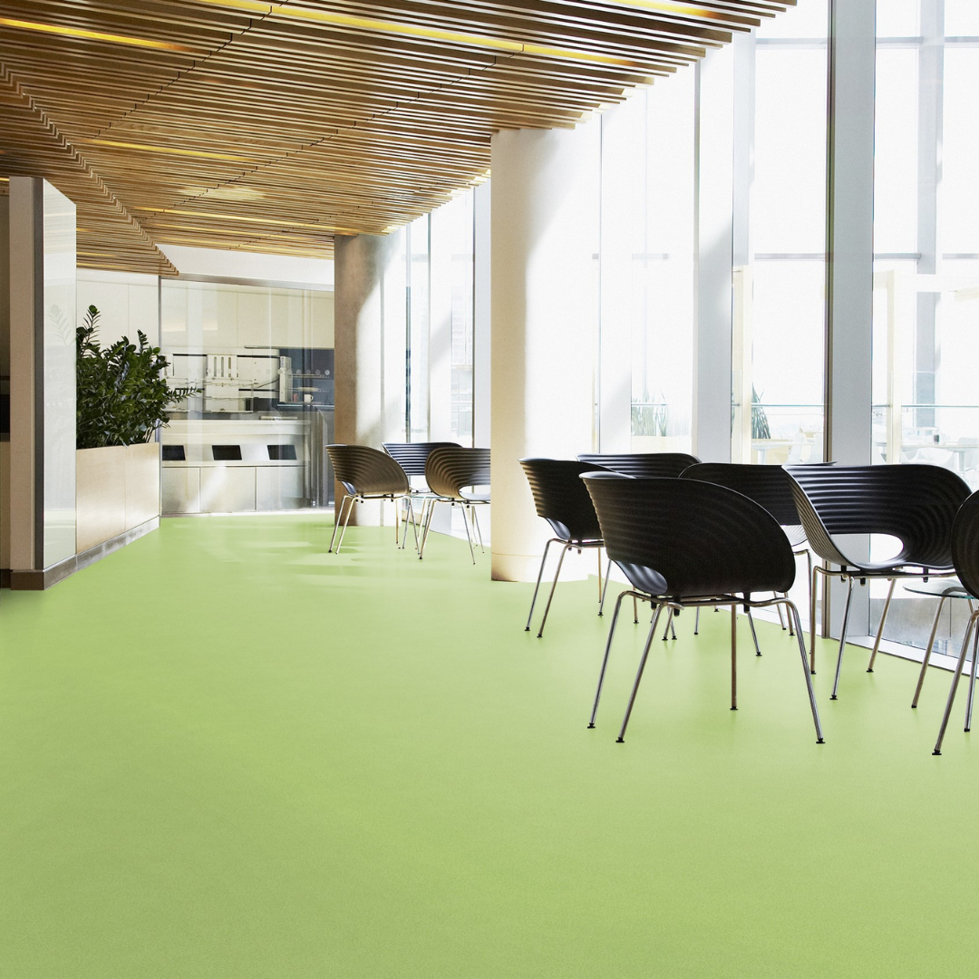 PISO VINÍLICO EM MANTA TARKETT DECODE COLORMATCH SPRING GREEN 2