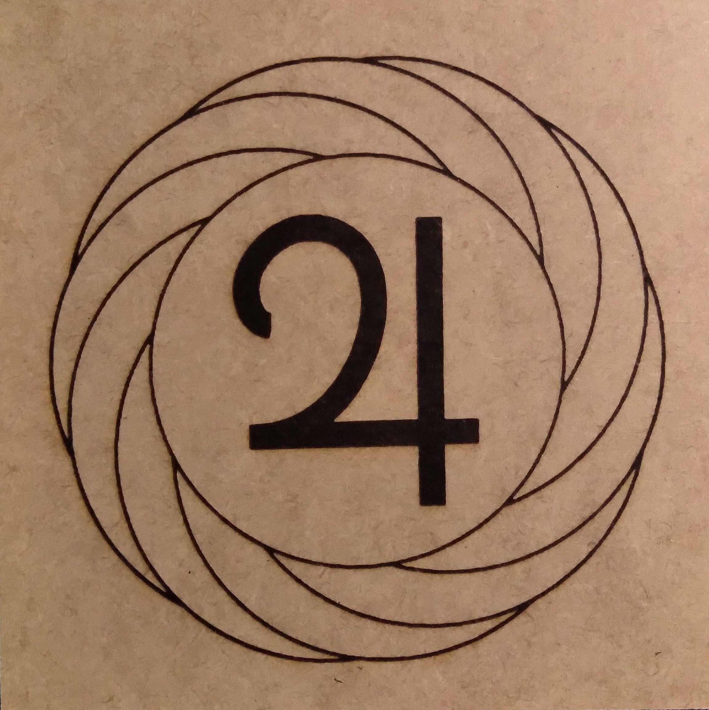 Turbilhão com Júpiter MBGráficos de Radiestesia em MDF