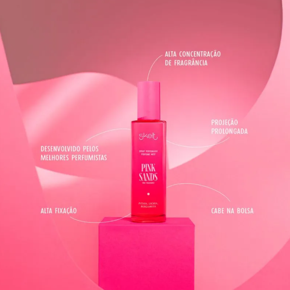 Body Splash Spray Corporal Pink Sands 100ml - Skelt - Sense Selfcare