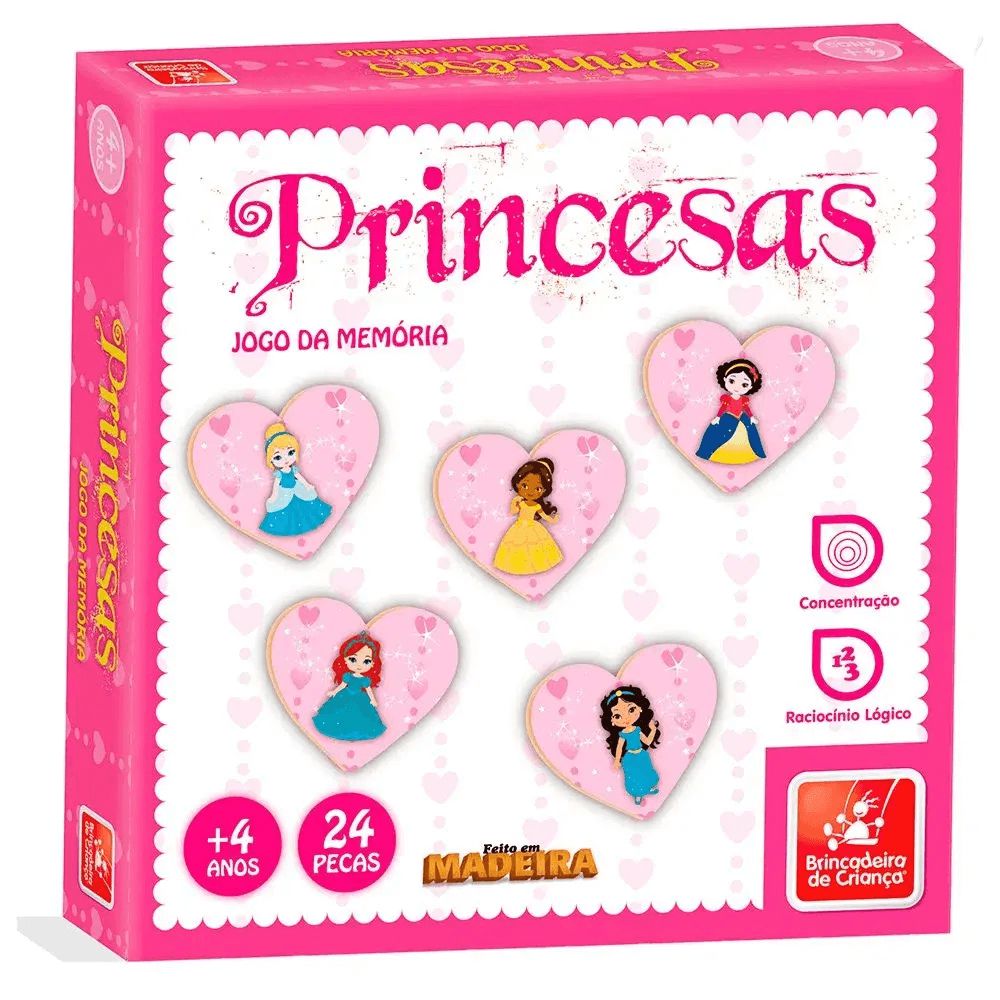 Jogo da Memória em mdf - Princesas