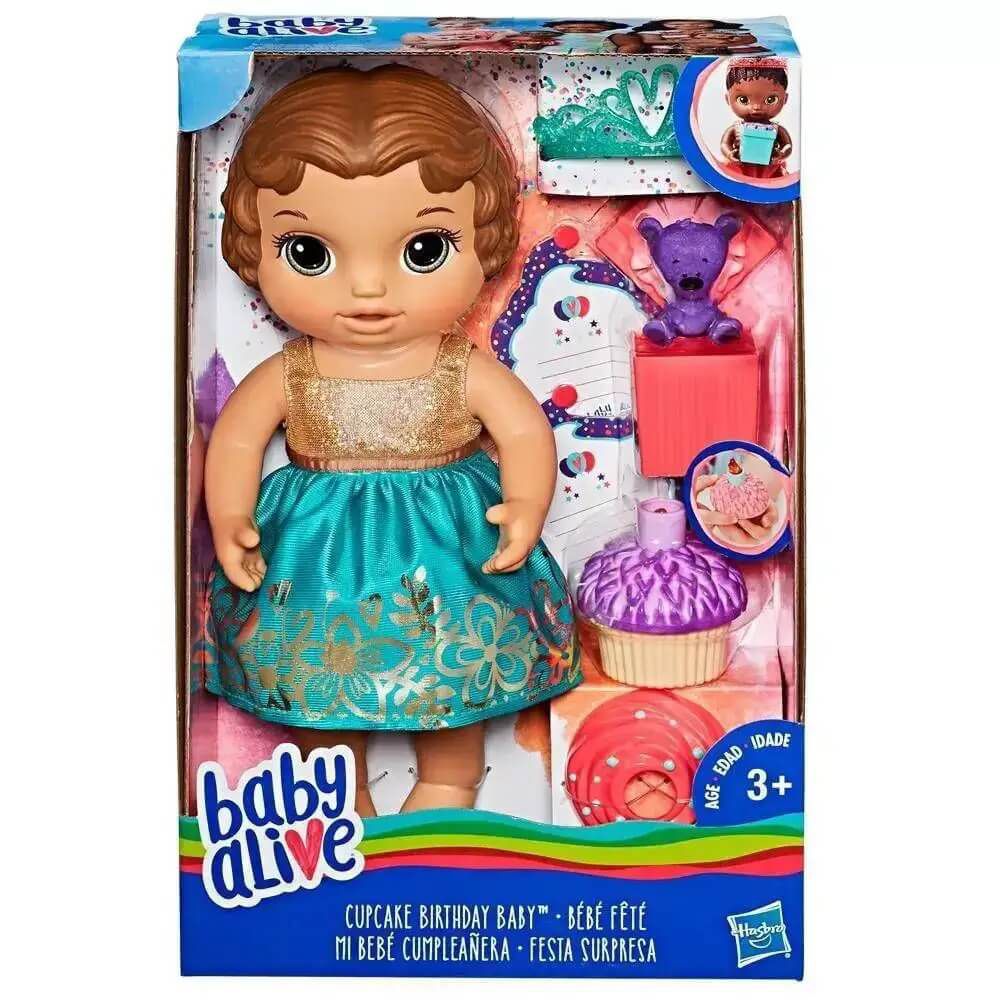 Boneca Baby Alive Bebê Festa de Presentes - Com roupa e acessórios de festa  - E8719 - Hasbro : : Brinquedos e Jogos