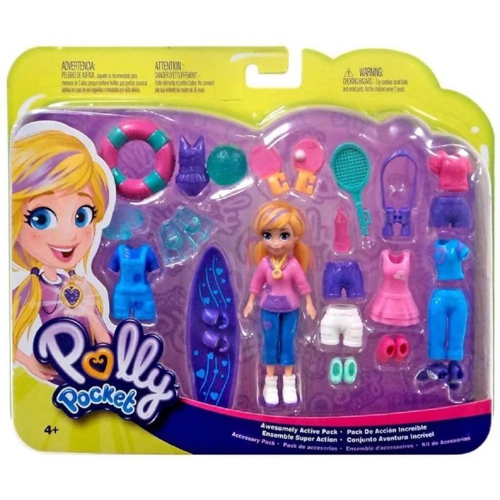 Boneca Polly Pocket Helicóptero de Aventura - com Acessórios Mattel