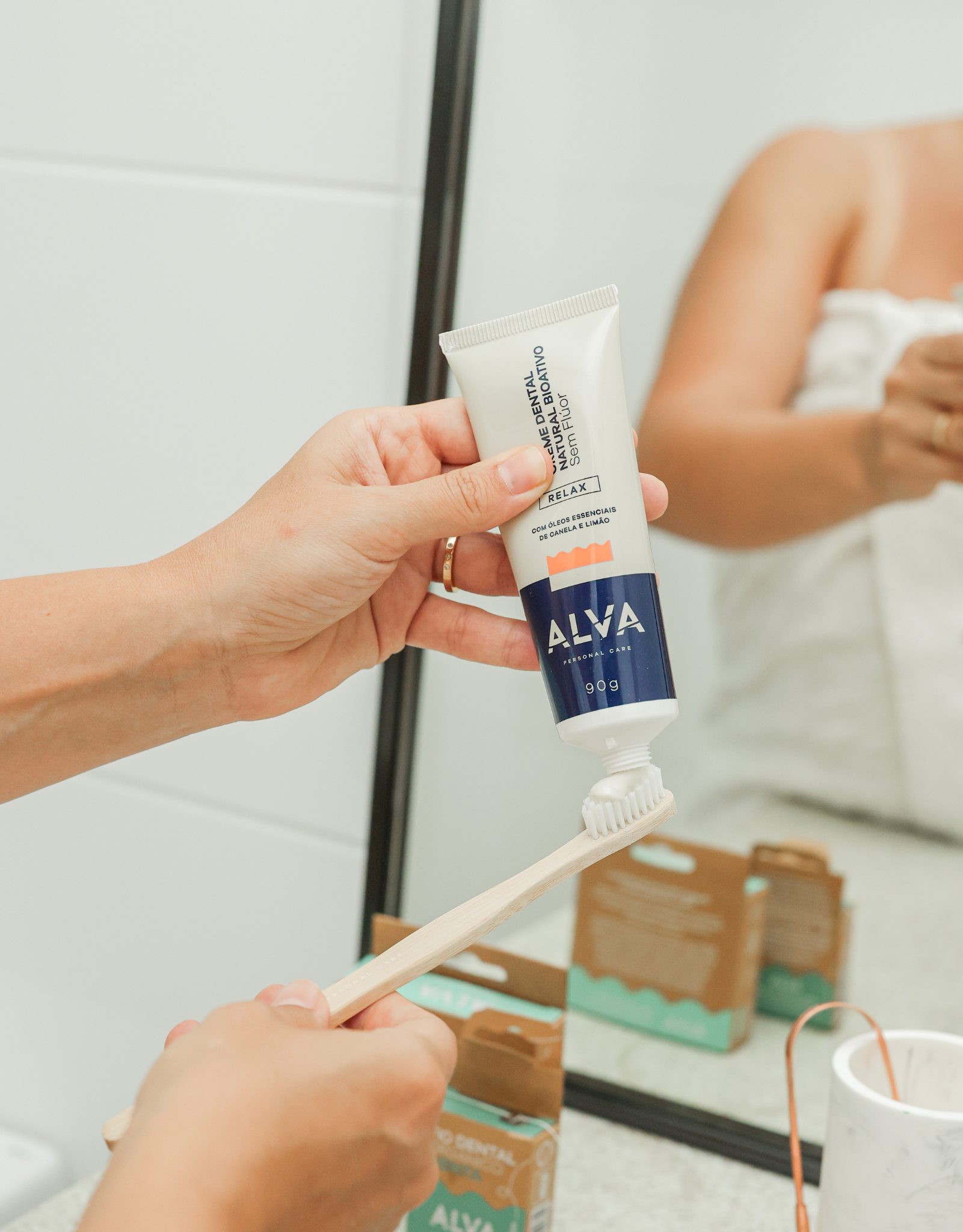 Creme dental bioativo RELAX - canela & limão - SEM FLÚOR 90g