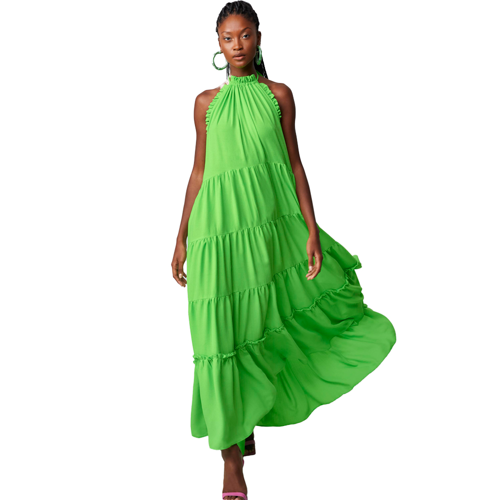 Vestido verde hotsell lança perfume