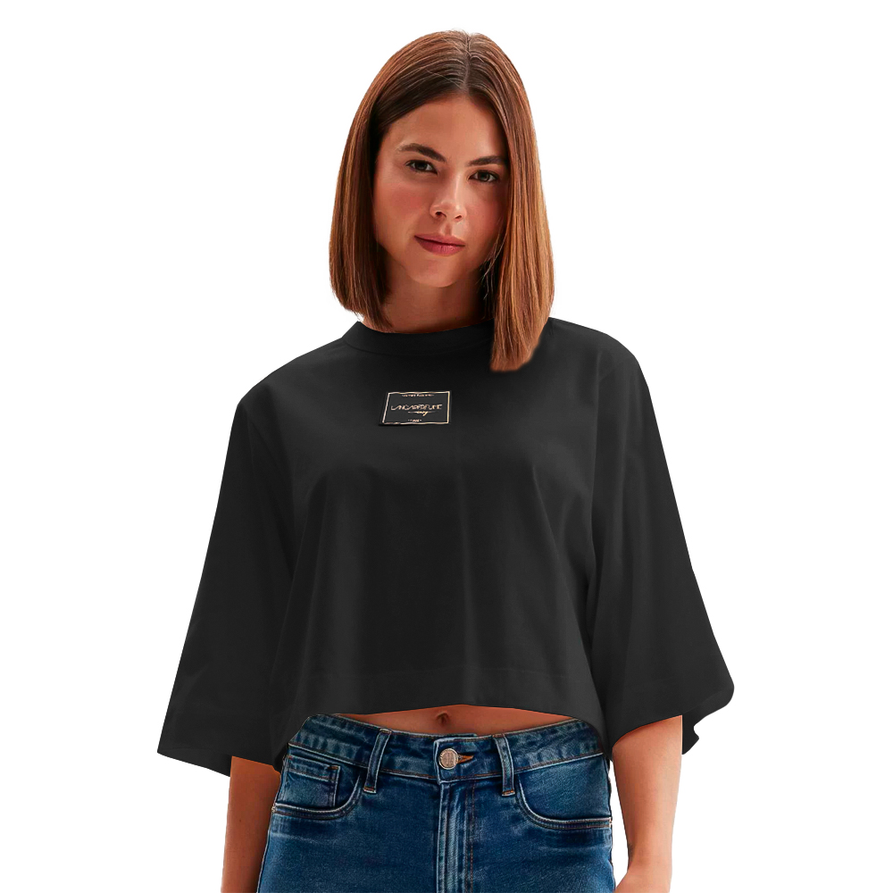 Camiseta Oversize Preta - Nun - Roupas e Acessórios