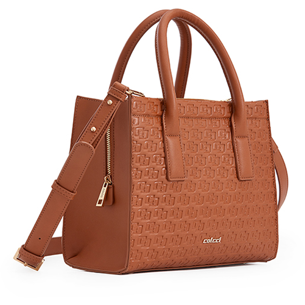Bolsa Tote Colcci Relevo In24 Marrom Feminino - Attemporal Boutique