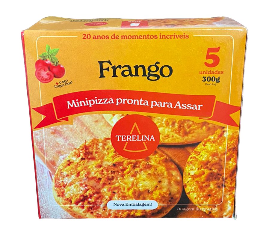 Mini pizza frango cx com 12 unds - Terelina