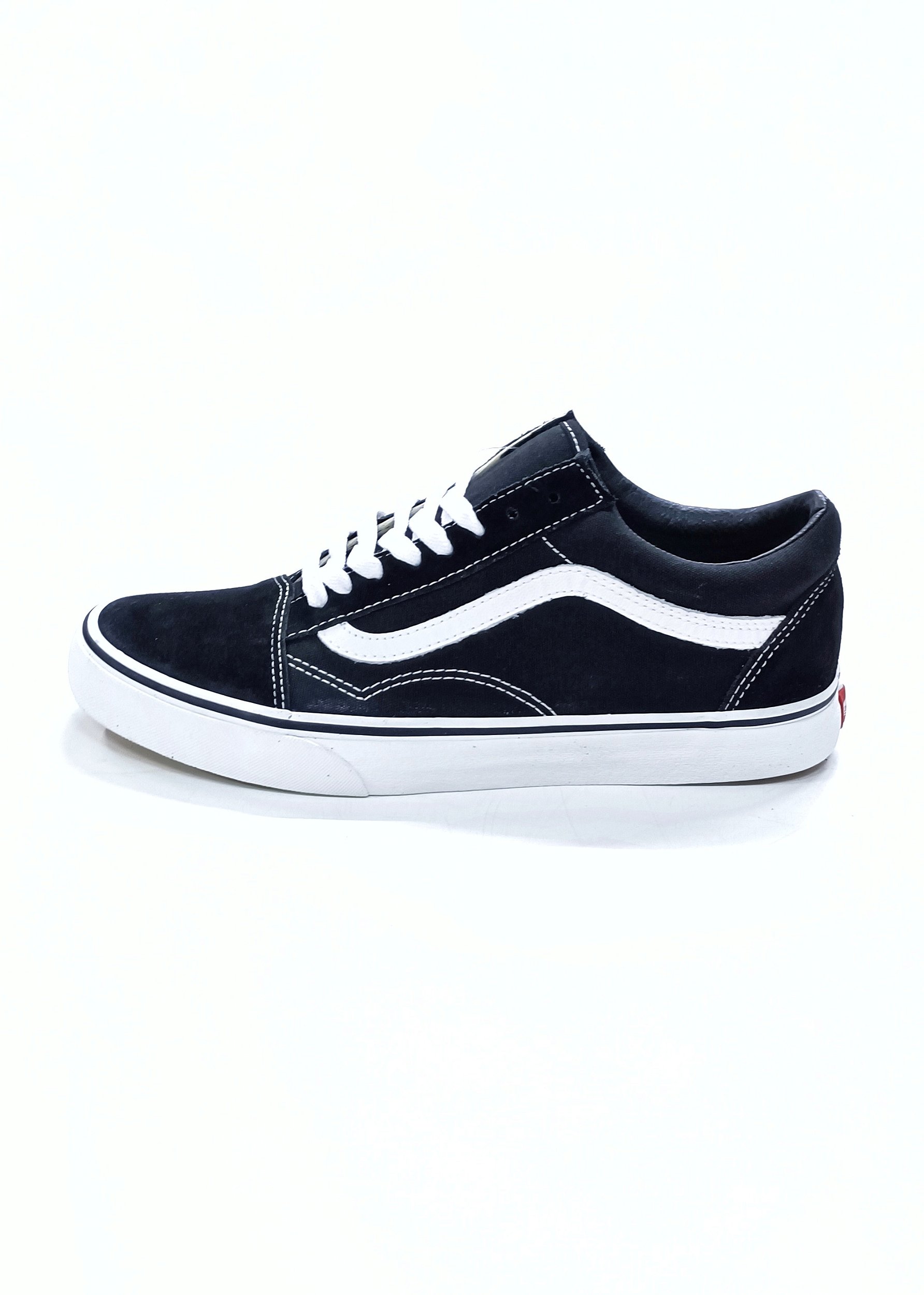 TENIS VANS OLD SKOOL COURO BLACK WHITE VN00BD3HY28 - dimarks skate shop