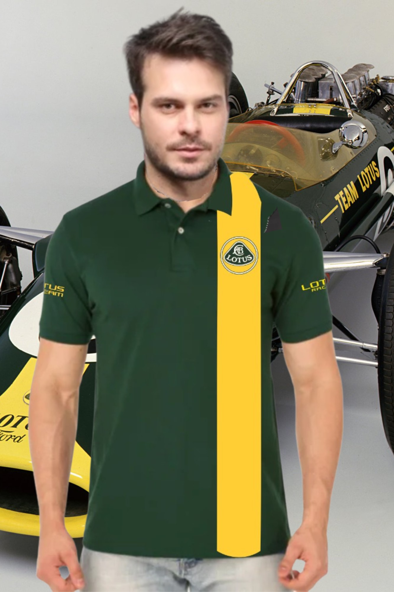 Camisa polo - Team Lotus - Sky Classics - Moda para aviadores