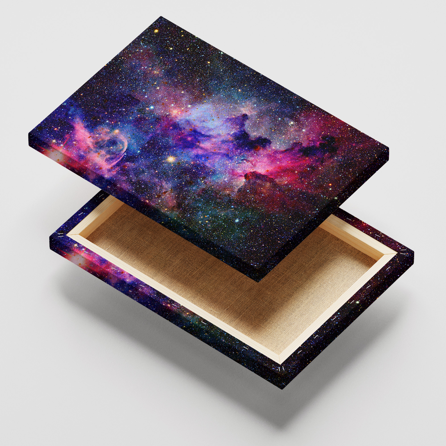 Quadro-Decorativo-Canvas-Galáxias-Planetas-Universo - Imaginação