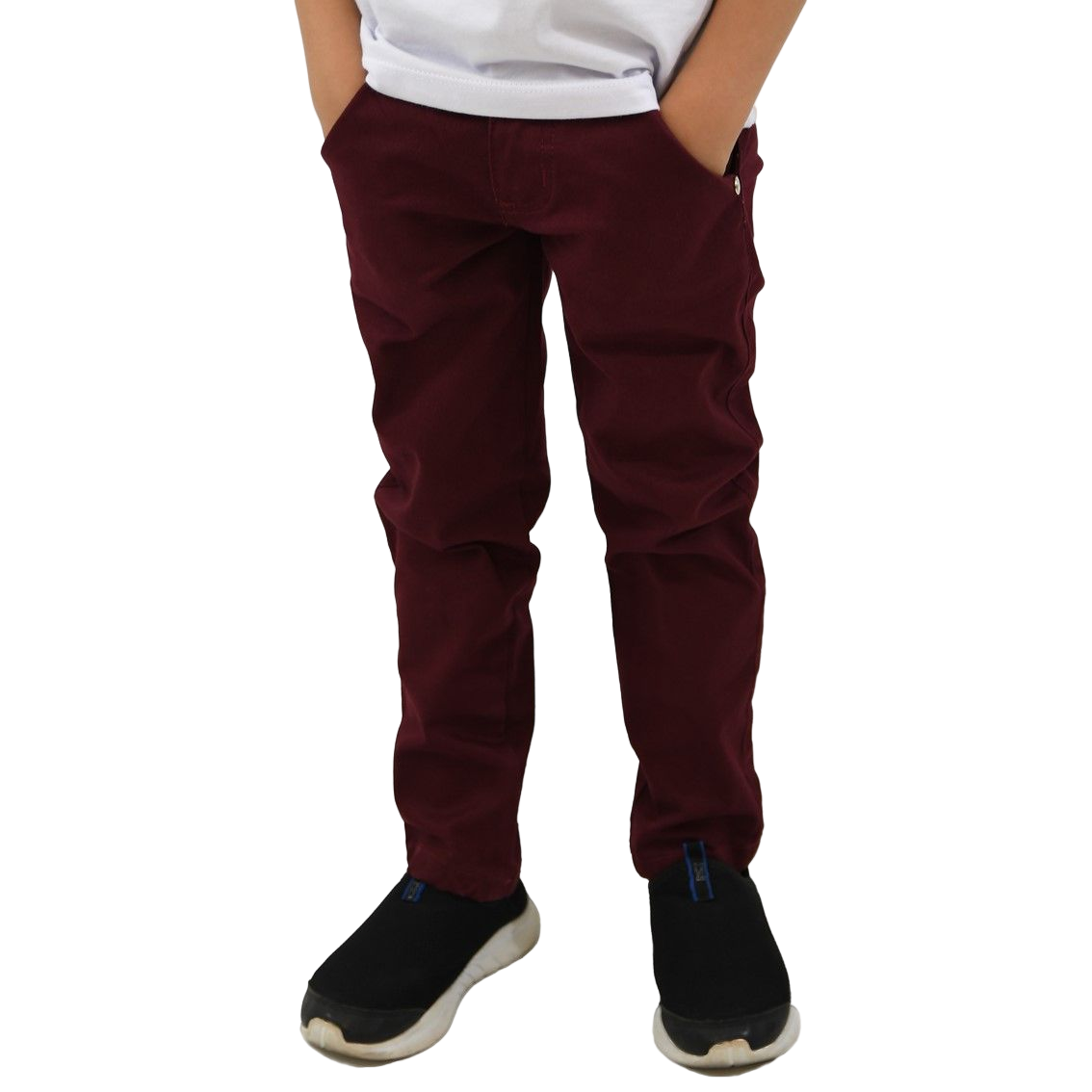 Calça Esportiva De Algodão Para Meninos - KISBINI Marrom