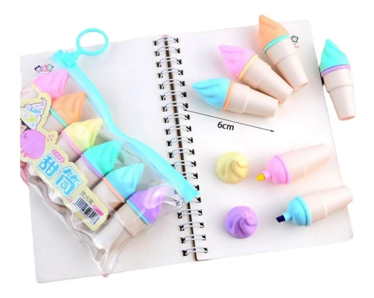 Kit Marca Texto Mini Sorvetinho - Life Papelaria