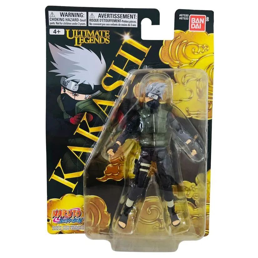 Naruto Uzumaki Action Figures para Crianças, Kakashi, desenho