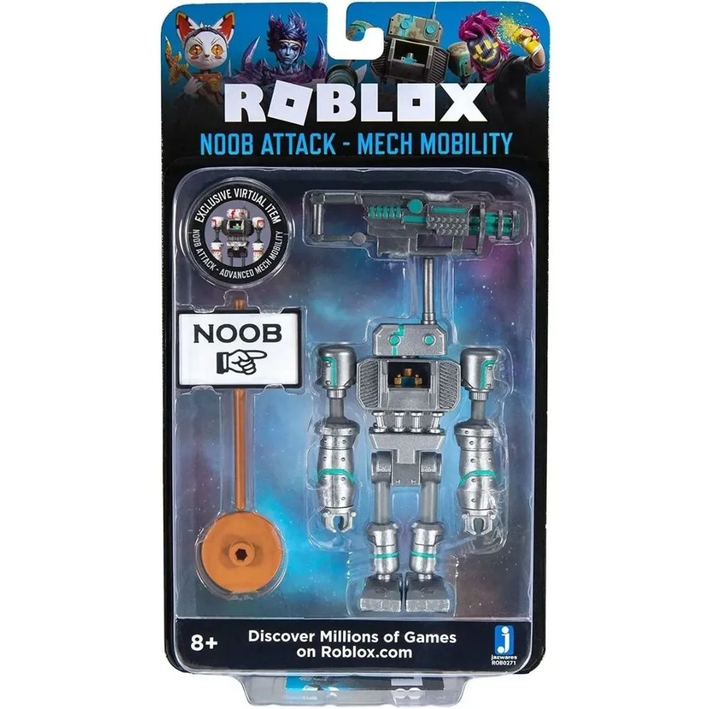 Boneco Roblox Articulado Noob Attack + Código Virtual - Sunny - TRENDS  Brinquedos