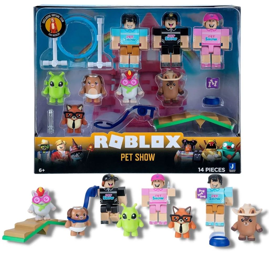 Boneco Roblox Pet Show - Pack Figuras + Código Virtual - TRENDS