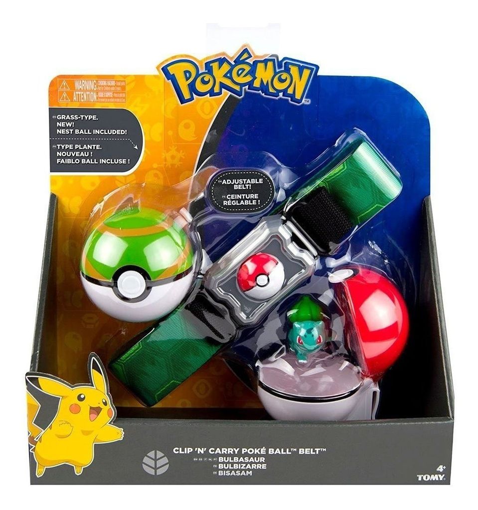 Pokemon Pikachu Bulbasaur Ultra portátil baixo perfil Clip-On