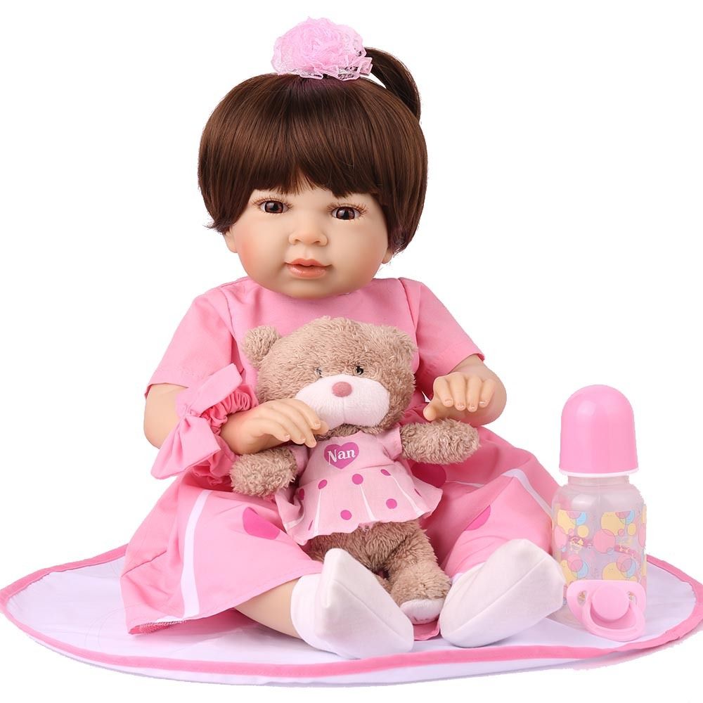 Boneca Bebe Reborn Gatinha De 55 Cm: Promoções