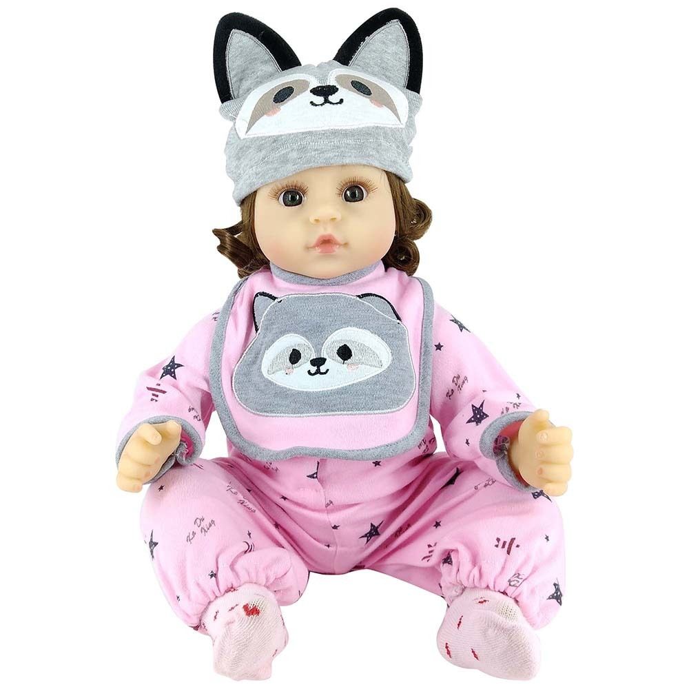 Roupa Para Boneca Bebe Reborn Coelho Com Bolinha Rosa - Shiny Toys