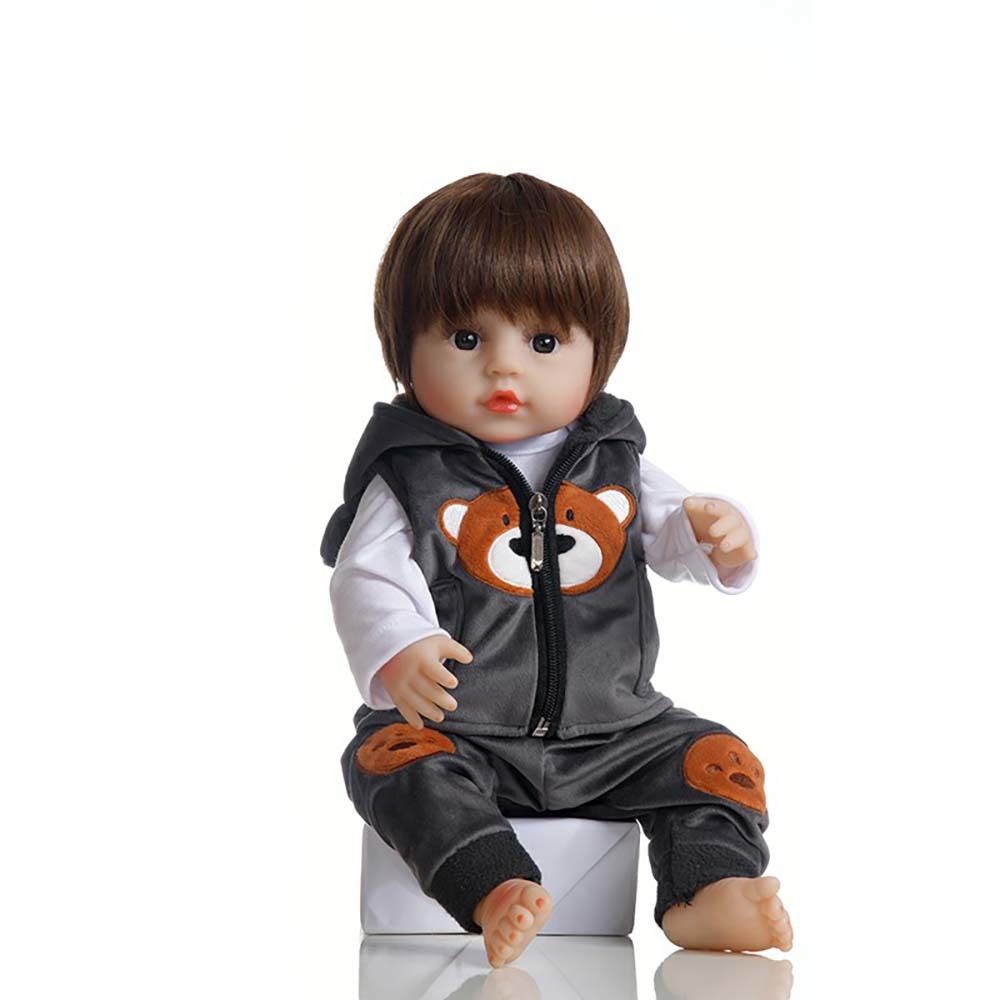 Bebê Reborn Menino Arthur Corpo Inteiro Silicone Pode Dar Banho :  : Brinquedos e Jogos