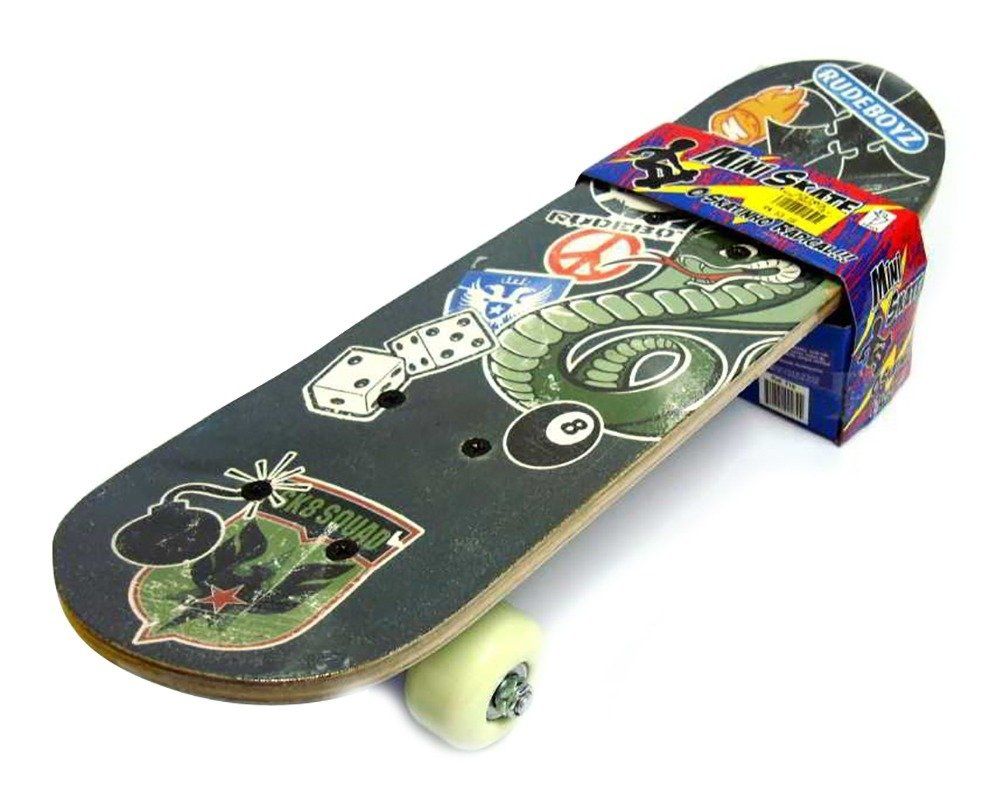 Skateboard de madeira com caixa, conjunto de jogos esportivos para